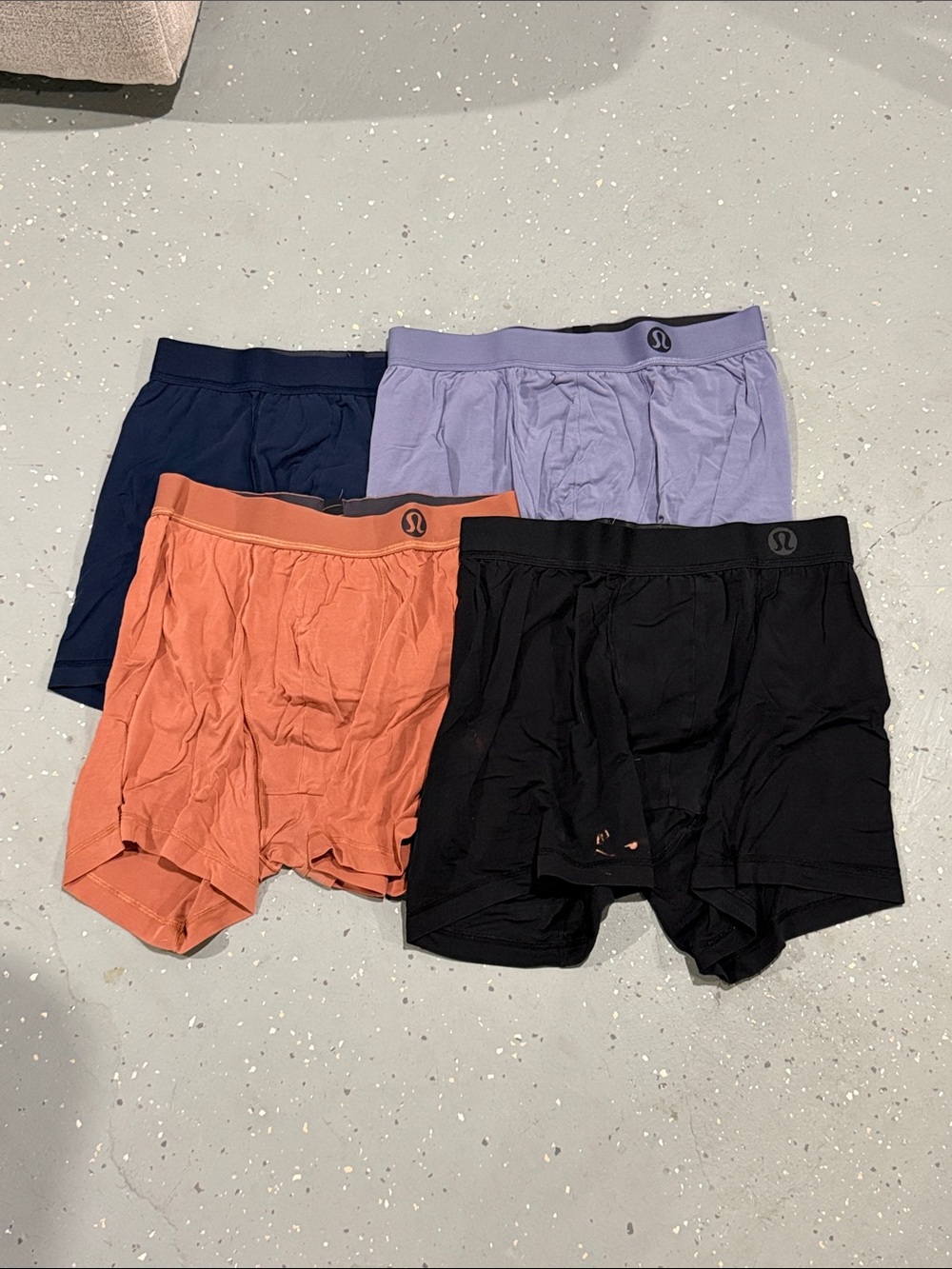 lululemon athletica Men’s Boxer Briefs - Black, Navy, Lavender, Orange
